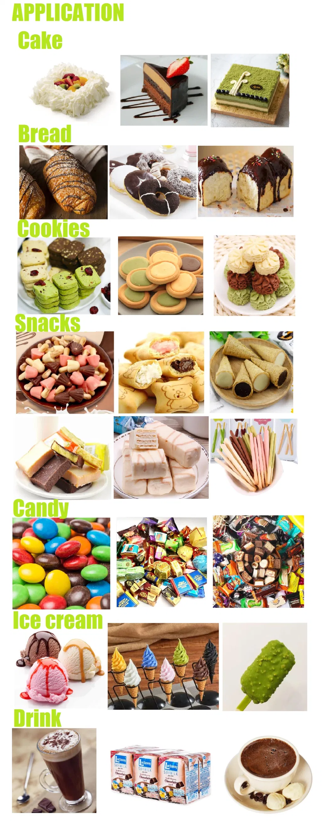 Food Additive Bakery Chocolate for Cakes, Bread and Cookies
